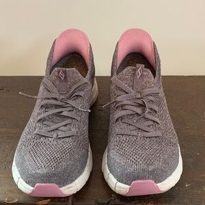 Skechers Women's Pink and Gray Sneakers